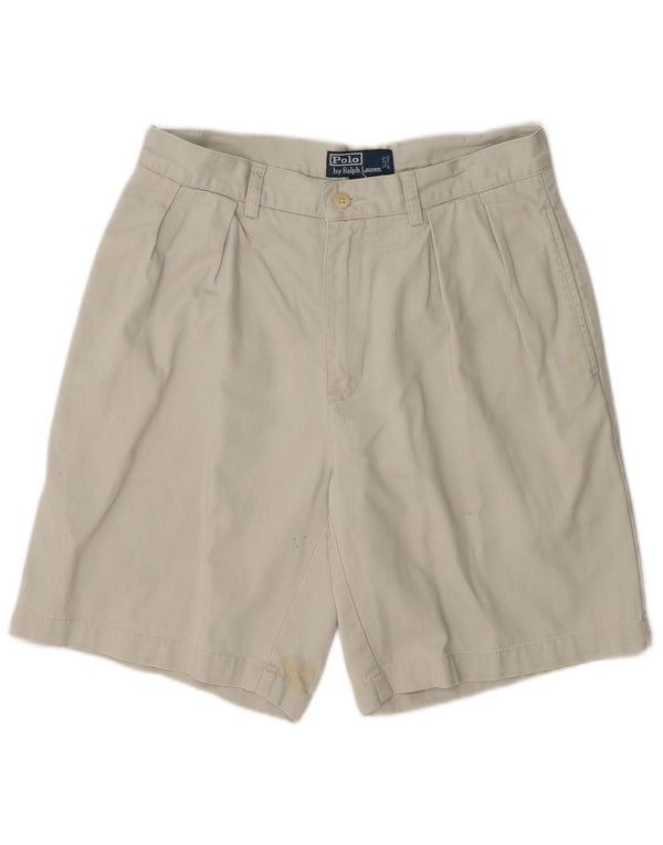 Polo Ralph Lauren Mens Pegged Chino Shorts W30 Medium Beige Cotton