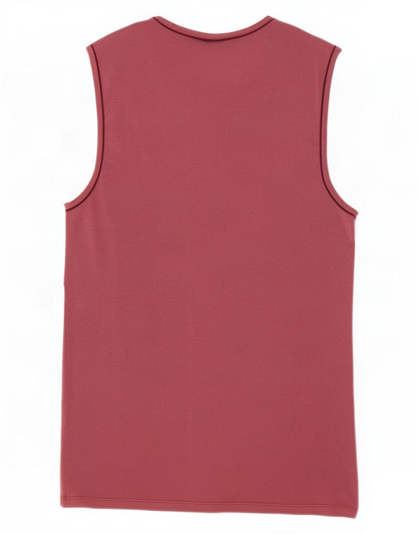 Fila Womens Vest Top UK 8 Small Burgundy