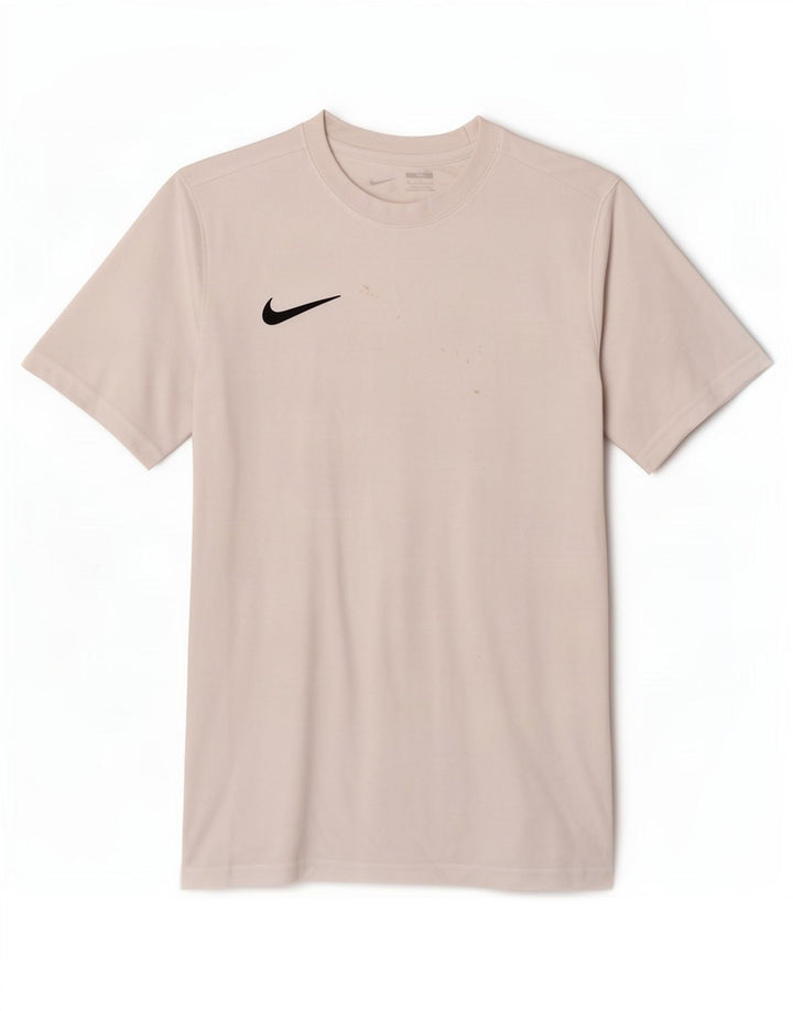 Nike Hommes Dri Fit Slim T-Shirt Haut Blanc Moyen Polyester
