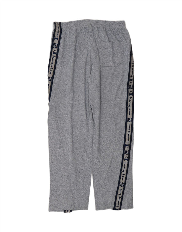 CHAMPION Mens Graphic Tracksuit Trousers Medium  Blue Flecked