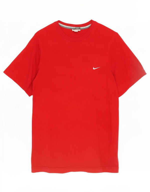 Nike Mens T-Shirt Top UK 36/38 Small Red Cotton