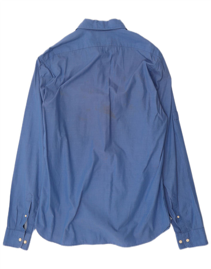 Scotch & Soda Mens Shirt Large Blue Cotton
