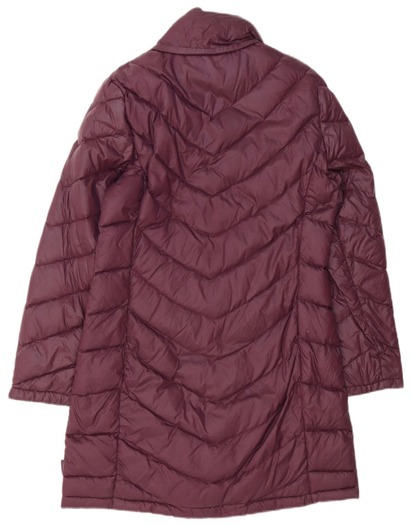 Calvin Klein Womens Padded Coat UK 14 Medium Burgundy Nylon