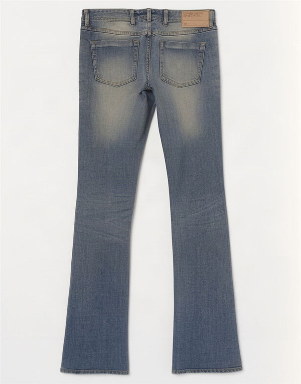 Benetton Womens Bootcut Jeans W32 L32 Blue