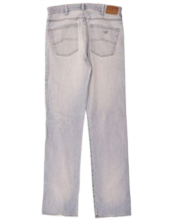 Armani Dame Straight Jeans W34 L35 Blå