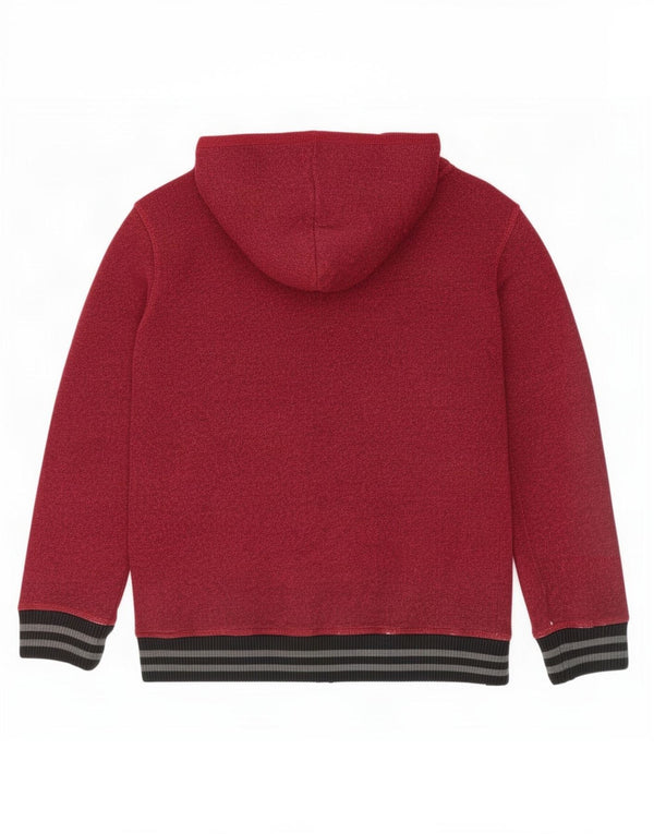 Animal Boys Graphic Zip Hoodie Sweater 13-14 Years Burgundy