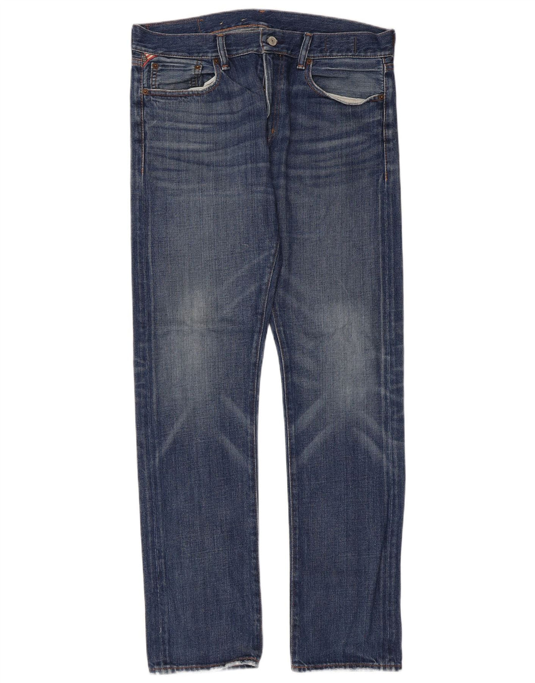 Ralph Lauren Mens Slim Jeans W34 L34 Blue Cotton