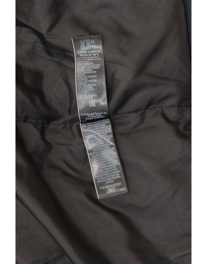 Giacca imbottita da uomo Marks & Spencer UK 38 Medium Navy Blue Colourblock