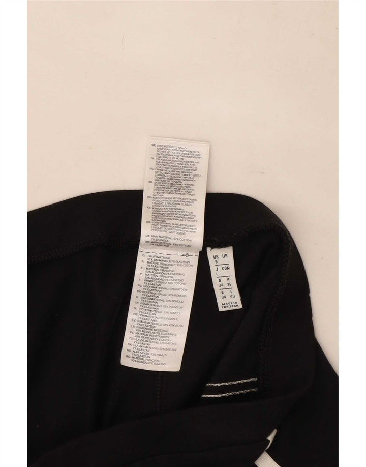 Adidas Womens Leggings UK 8 Small Black Cotton