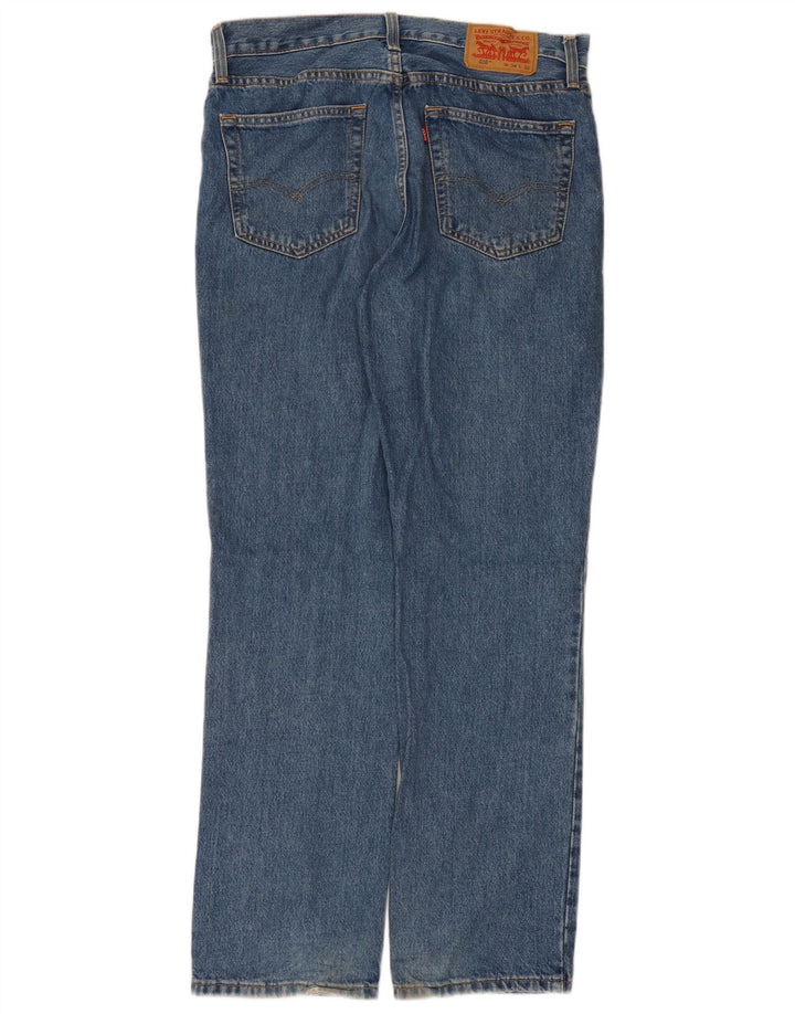 Levi's Mens 516 Straight Jeans W34 L32 Blue Cotton