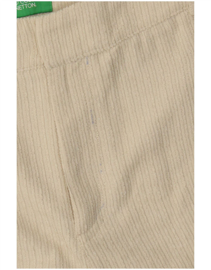 Benetton Womens Corduroy Shorts UK 12 Medium W28  Beige Polyester