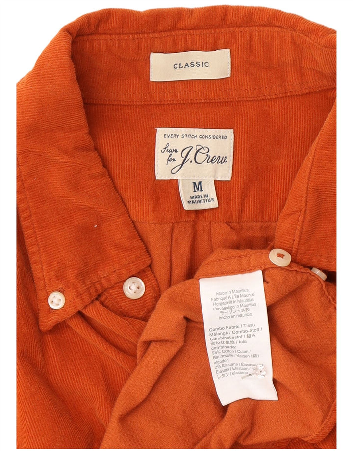 J. Crew Mens Classic Fit Shirt Medium Orange Cotton