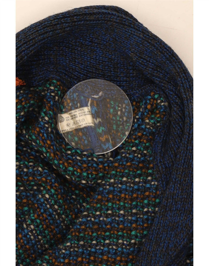 Missoni Maglione Cardigan da Uomo in Lana a Righe Medie Multicolori