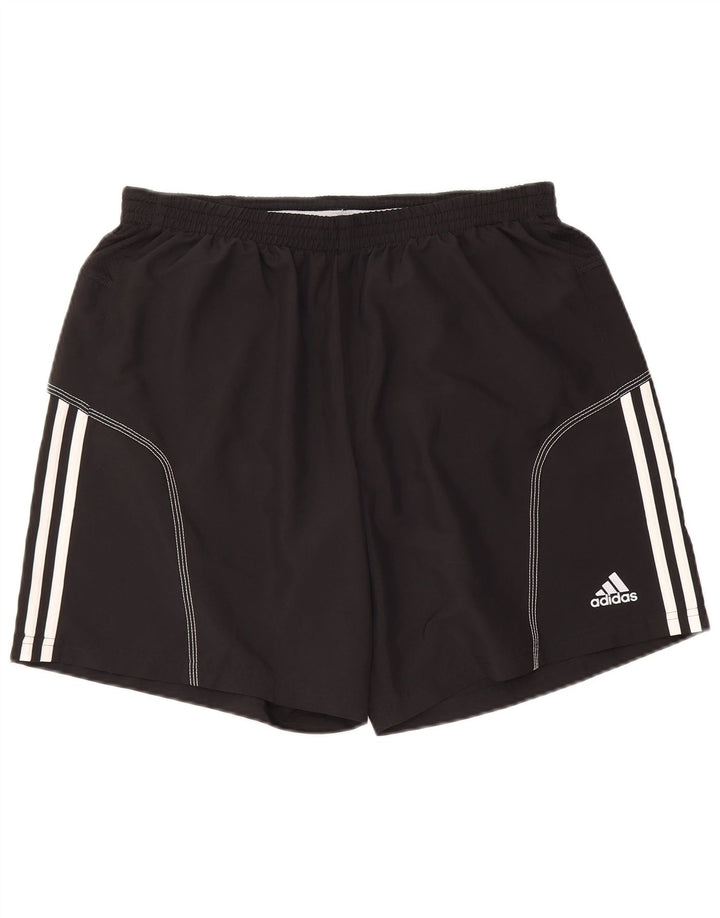 ADIDAS Mens Climalite Sport Shorts Large  Black Polyester