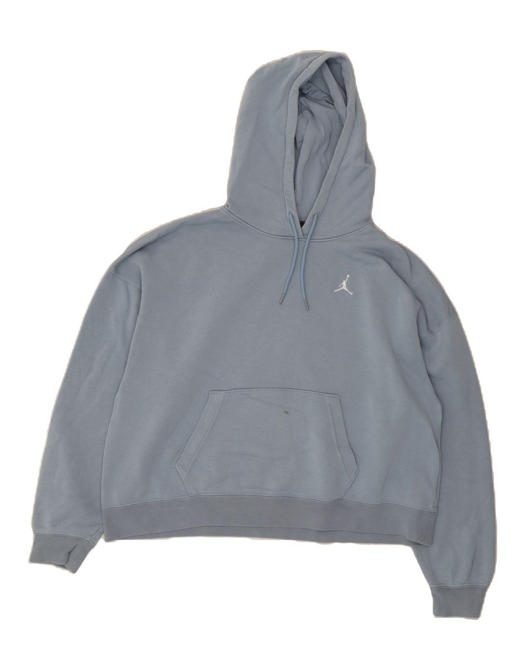 JORDAN Womens Oversized Hoodie Jumper UK 14 Medium Blue Cotton Vintage Jordan and Second-Hand Jordan from Messina Hembry 