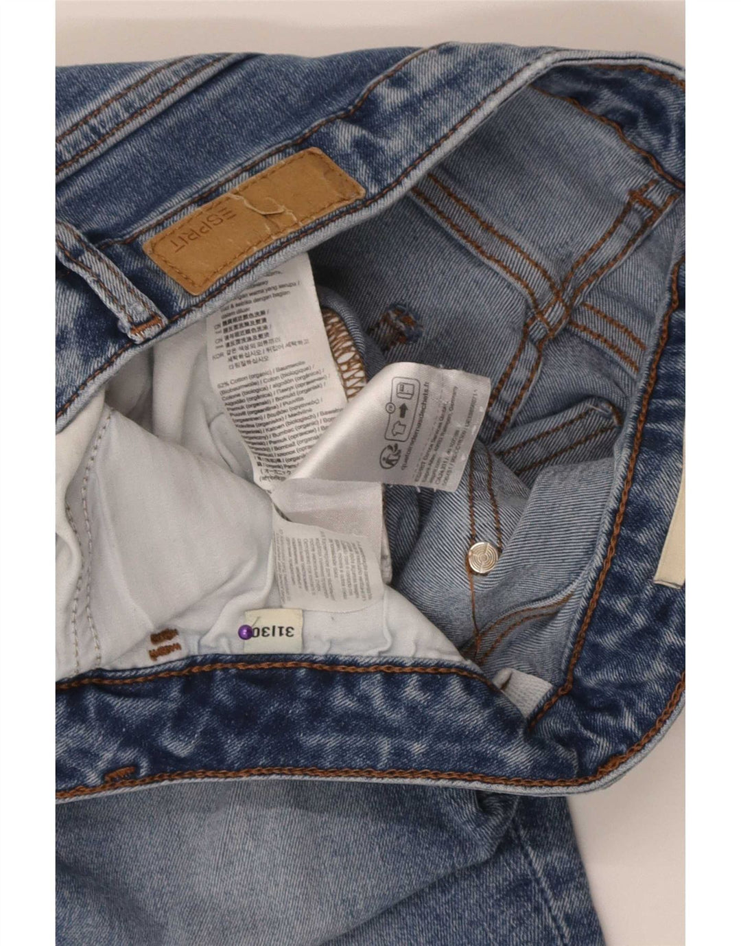 Esprit Womens Skinny Jeans W31 L30 Blue Cotton