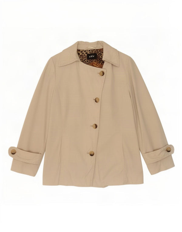Trench Per Una pentru femei Marks & Spencer UK 14, mare, bej, bumbac