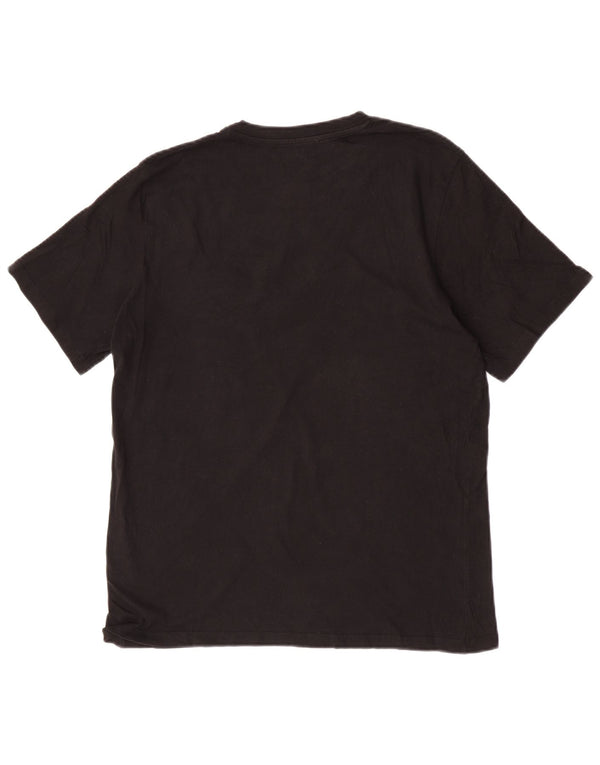 Jack & Jones Mens Slim Fit Graphic T-Shirt Top Large Black Cotton Skull