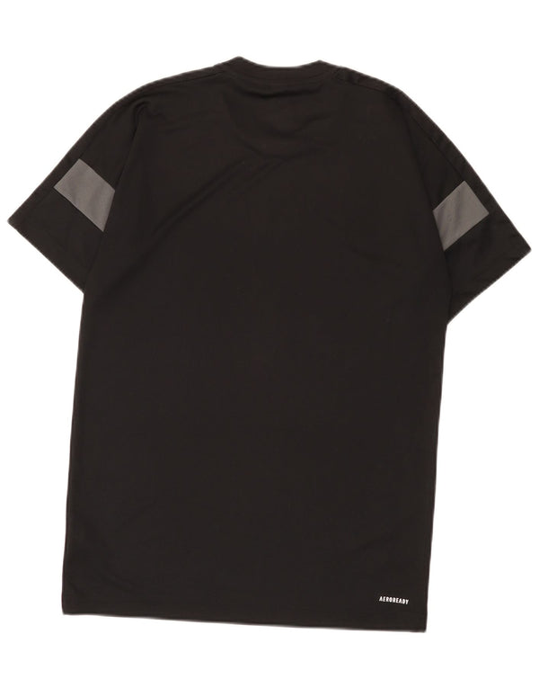 Adidas Herren Aeroready T-Shirt Top Small Schwarz Colourblock Polyester