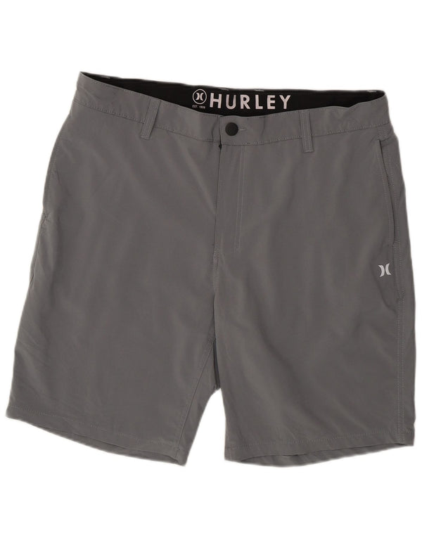 Hurley Mens Chino Shorts W36 Grande Poliéster Cinza