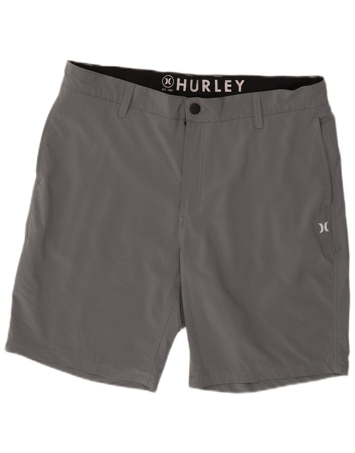 Hurley Mens Chino Shorts W36 Grande Poliéster Cinza