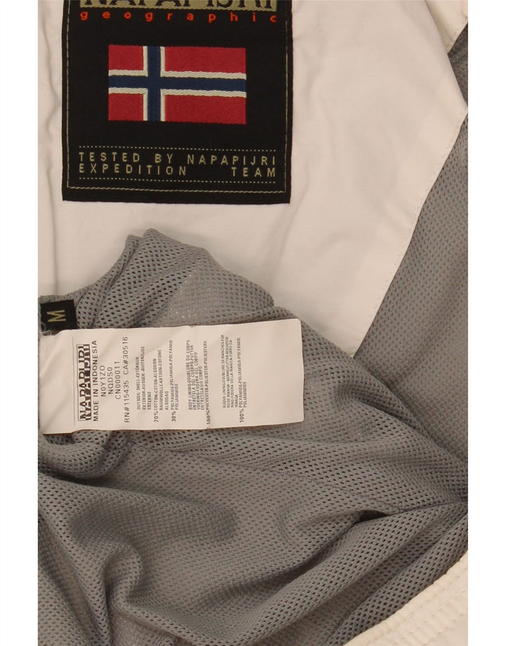 NAPAPIJRI Bomberjakke til mænd UK 38 Medium hvid bomuld