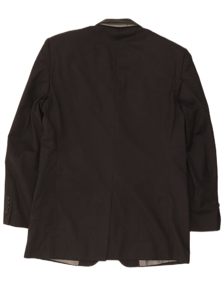Jachetă blazer pentru bărbați Pierre Cardin, cu 3 nasturi, cu ajustare normală, UK 38 Medium Black