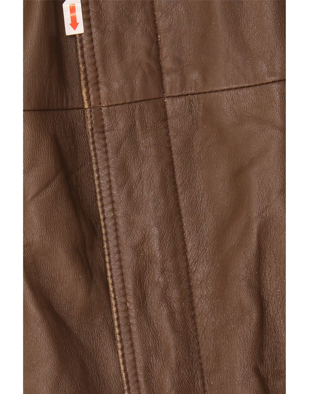 Vintage Mens Leather Jacket IT 52 XL Brown Leather
