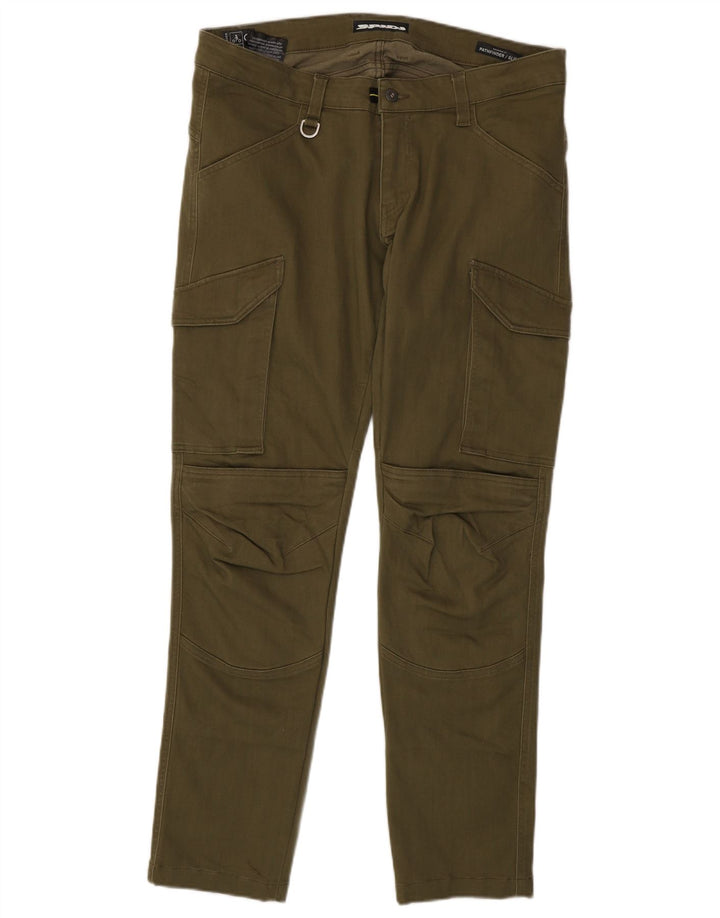 Spidi Mens Slim Cargo Trousers W36 L33 Khaki Cotton