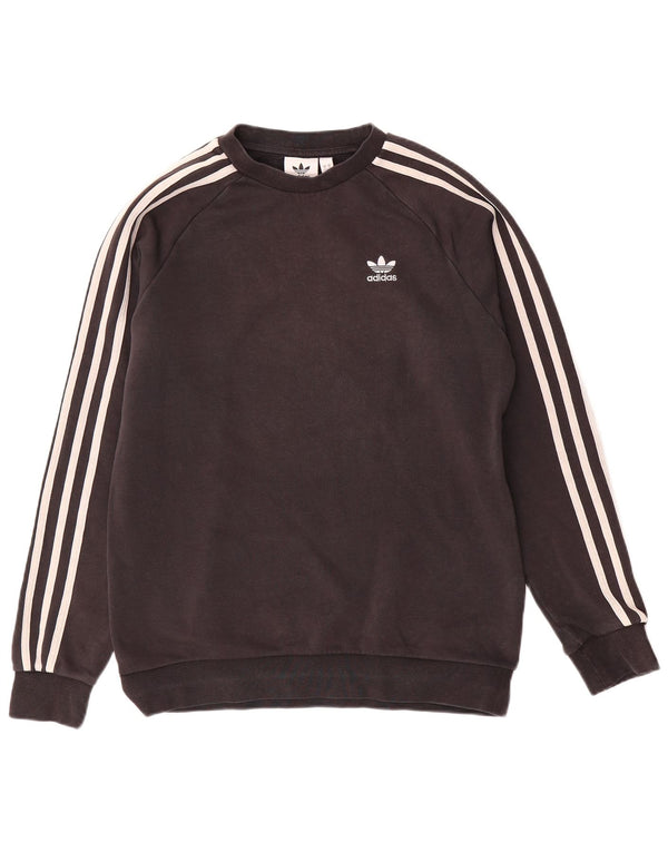 Adidas Sweatshirt-trøje til mænd, lille sort bomuld