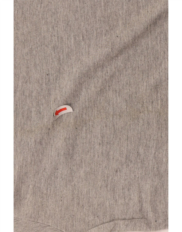 T-shirt grafica da uomo Lotto Top in cotone grigio medio