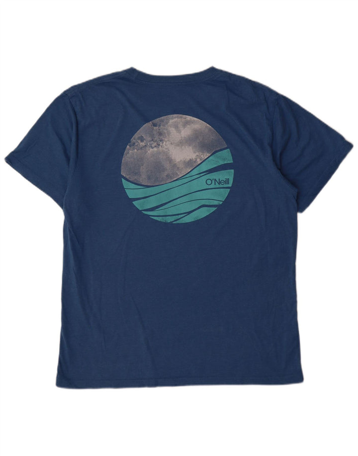 O'Neill Herren-T-Shirt mit Grafik, Größe L, aus blauer Baumwolle