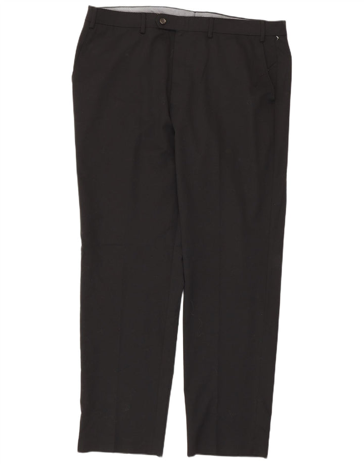 CHAPS Mens Straight Suit Trousers W40 L31 Black