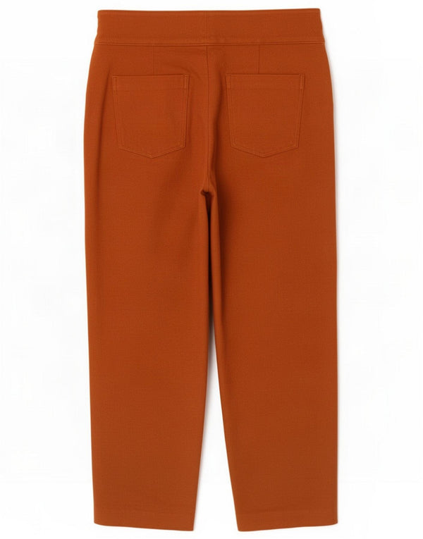 Boden Womens Crop Lige jakkesæt Bukser UK 12 Medium W30 L26 Brun Bomuld