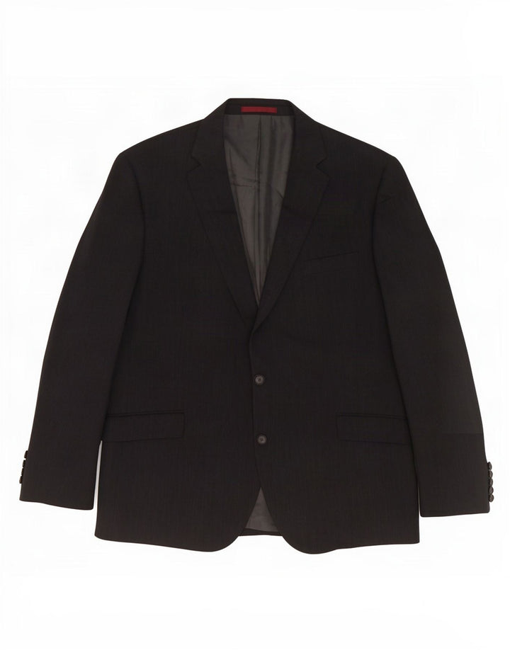 Marks & Spencer Chaqueta tipo blazer con 2 botones para hombre UK 46 XL Poliéster gris