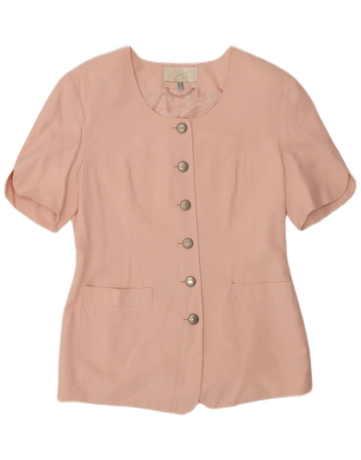 Giacca blazer da donna a maniche corte a 6 bottoni APART UK 12 rosa medio