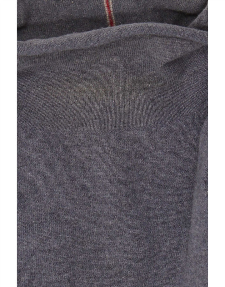 Maglione da uomo con collo alto White Stuff, grande lana d'agnello blu