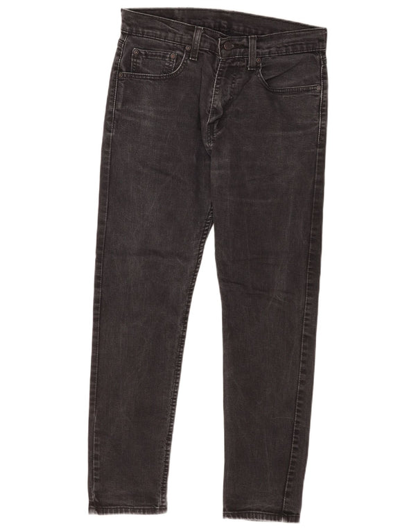 Levi's Mens 512 karcsú kúpos farmer W31 L27 fekete pamut