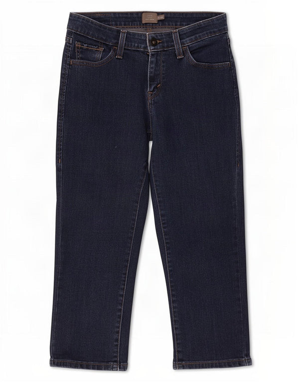 Jeans Levi's Demi Curve Capri da donna US 2 XS W26 L21 Blu Navy Cotone