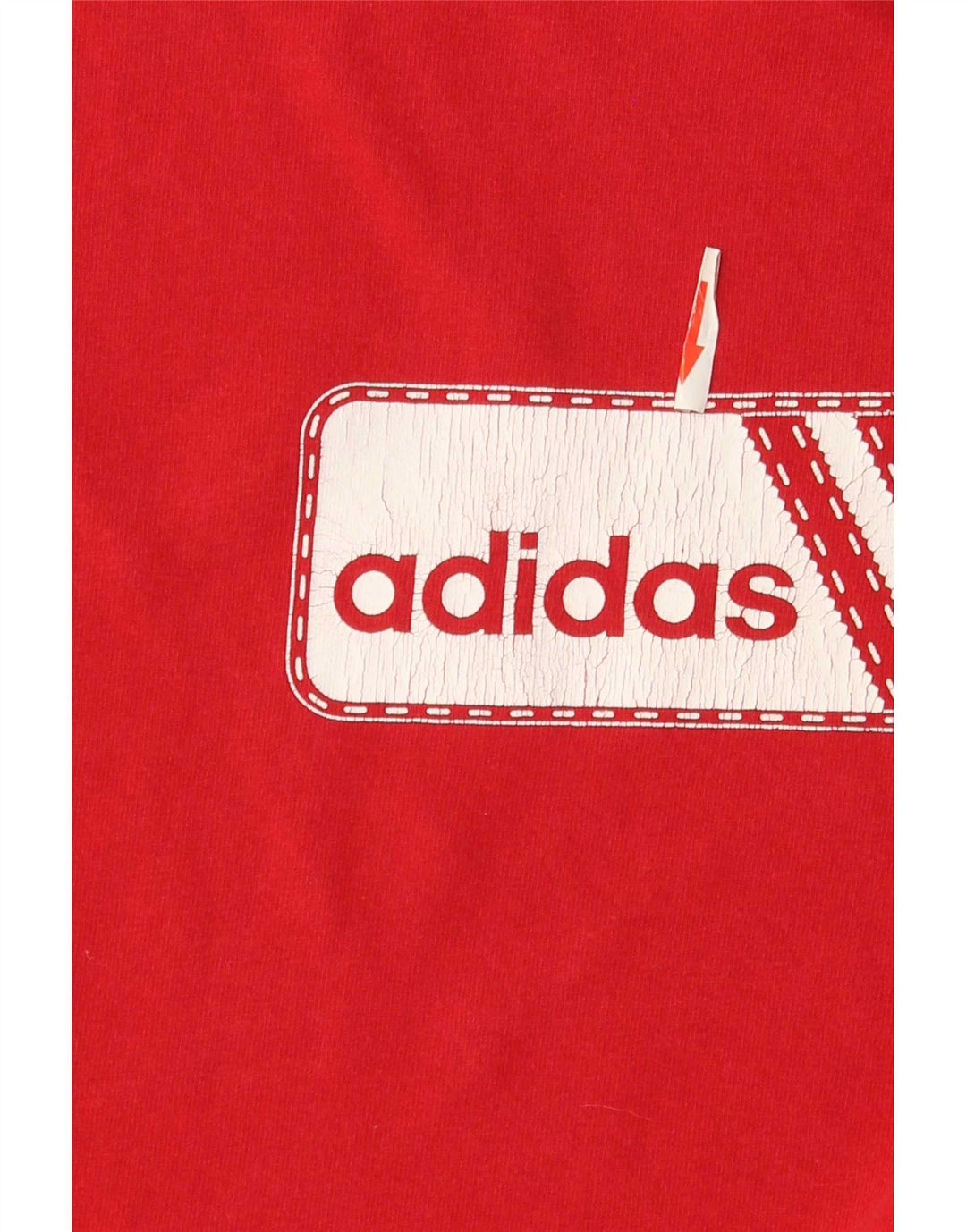 Adidas Mens Graphic T-Shirt Top Medium Red Cotton