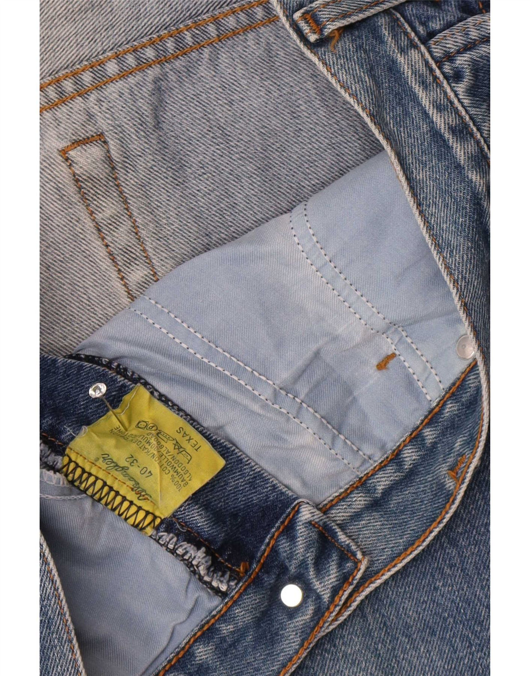 Wrangler Mens Texas Straight Jeans W40 L32 Blue Cotton