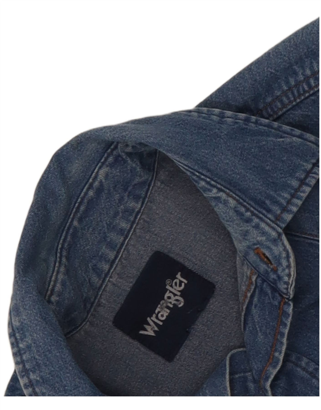 Wrangler Denimskjorte til mænd mellemblå