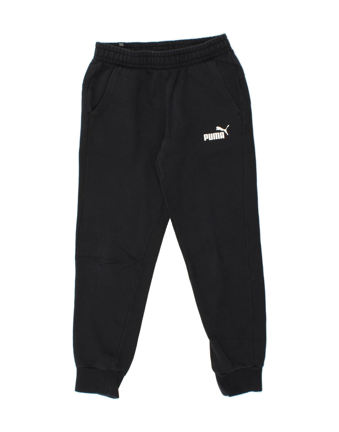 PUMA Mens Tracksuit Trousers Joggers Small  Black Cotton Vintage Puma and Second-Hand Puma from Messina Hembry 