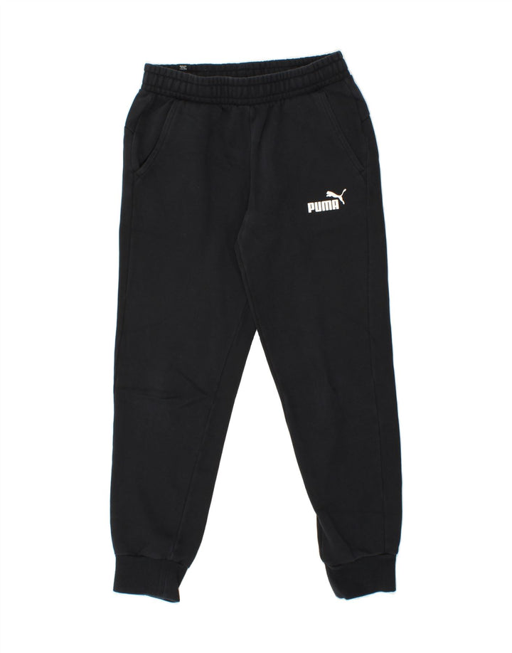 PUMA Mens Tracksuit Trousers Joggers Small  Black Cotton Vintage Puma and Second-Hand Puma from Messina Hembry 
