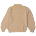 Vintage Dame Turtle Neck Jumper Sweater UK 14 Medium Off White