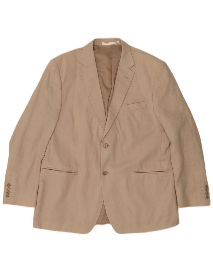 Marks & Spencer Herre 2-knaps blazerjakke UK 44 XL Beige hør