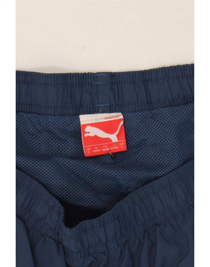 Puma Mens Graphic Sport Shorts Large Navy Blue
