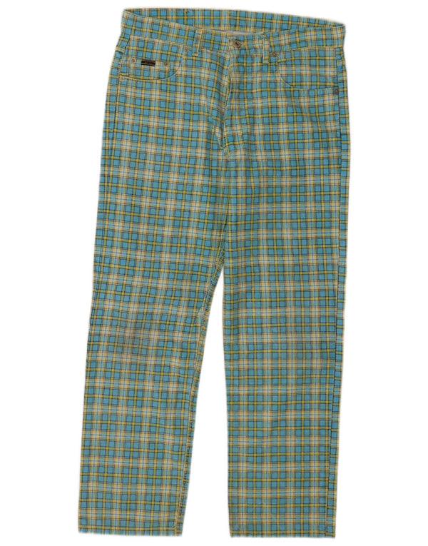 General Company Herre Lige Casual Bukser IT 52 XL W38 L28 Blue Check