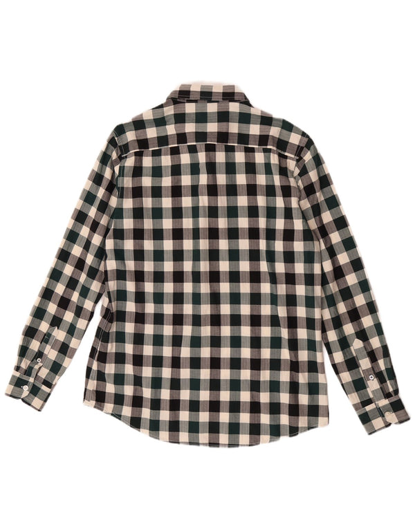 Besætningstøj Herre Slim Fit skjorte Medium Flerfarvet Gingham Cotton