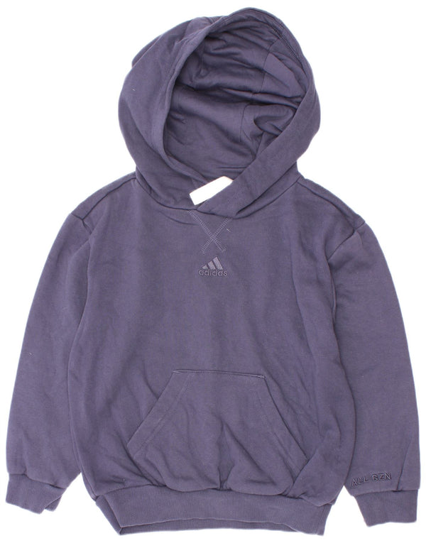 Adidas Pull à capuche garçon 6-7 ans Bleu marine Coton